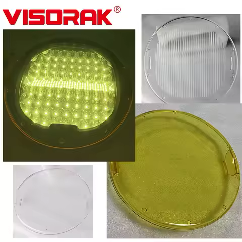 9inch Amber Spot Flood Protect Mask Clear PC Cover For 96W 185W 225W 300W LED Work Light Car Offroad