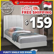 【READY STOCK, DELIVER from JB】𝐒𝐆𝐅𝐔𝐑𝐍𝐈𝐓𝐔𝐑𝐄𝐋𝐀𝐁™PURITY Single Size Bed Frame Single Divan Katil Murah Single Home Furnit