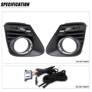 ชุดไฟตัดหมอกสำหรับ Toyota คอโรลล่าอัลติส2011 2012 2013ชุดประกอบไฟตัดหมอกด้านหน้าเดินสายสวิตช์ไฟตัดหม