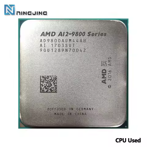 AMD A12-Series A12-9800 A12 9800 3.8 GHz Used Quad-Core CPU AD9800AUM44AB/AD980BAUM44AB Socket AM4