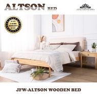 100% SOLID WOOD [JFW-ALTSON SOLID WOOD BED] 3 YEARS WARRANTY /HEAVY DUTY BED FRAME/ MUJI BED FRAME / IKEA BED FRAME / WOODEN BED FRAME / QUEEN SIZE BED FRAME/ KING SIZE BED FRAME/ BED FRAME QUEEN / KATIL/ KATIL KAYU / KATIL QUEEN /KATIL KING /床架