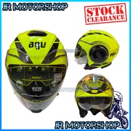 (Terdapat Kesan Calar) AGV FLUID OPEN FACE DOUBLE VISOR HELMET