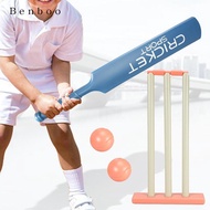 [Kesoto2] SiaBiced Children Cricket Set Holiday Games Portable Stumps 2 Balls Cricket Bat and Balls