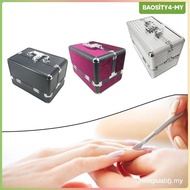 【In stock】[PromotionMY] Aluminum Makeup Case Waterproof Cosmetic Tool Box for Women Girl Makeup Tool