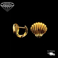 SMS DEEN Clip Earrings, ±3.3GM - Gold 916 Emas - Subang Katup