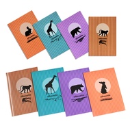 A5 B5 Notebook Silhouette Pattern Plastic Cover With Lines