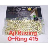 Original Rantai O-RING Aji Racing Gold Chain 415/428