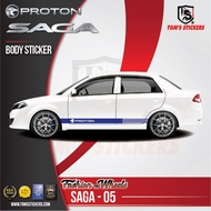 New proton saga body sticker