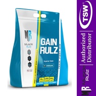 Muscle Rulz Gain Rulz 8 lbs (44 scoops, per scoop: 13g Protein 61g Carbs 313 Cal) Exp May 2026