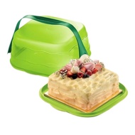 WADAH PENYIMPANAN KUE TUPPERWARE CAKE TAKER SQUARE- Pictura Store