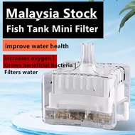 [PREMIUM] Fish Tank Mini Filter Aquariums Detachable with Activated Carbon and Air Stone Akuarium Ik