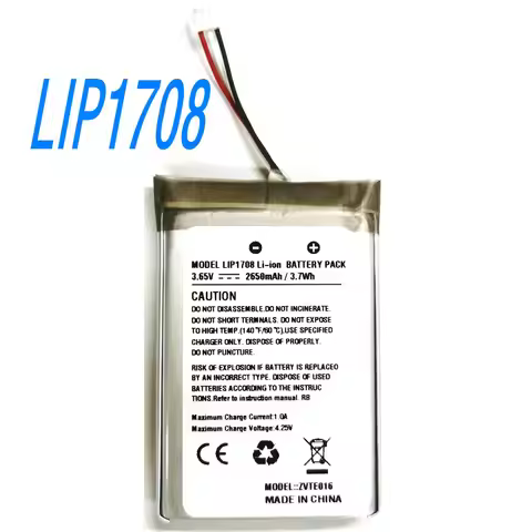 3.65V 2650mAh LIP1708 Li-ion Battery for Sony PS5 Playstation 5 Controller DualSense Game Controller