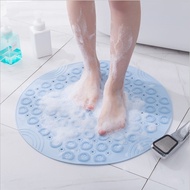 Pvc Round Shower Bath Mat/Anti Slip Suction Round Bath Mat