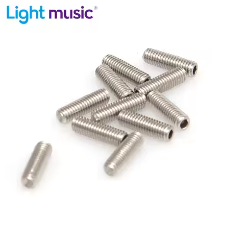 12pcs Electric Bass Guitar Bridge Saddles Hexagon Screws Tremolo Electric Guitar Bass Tremolo Bridge