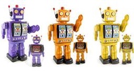 +鐵八甲+火星大王懷舊復古電動大旋轉機器人鐵皮玩具絕版限量特殊色(紫色.桔色.黃色)