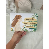 Trust In God's Provision Finance Planner, Money Tracker, Savings Organizer, Monthly Budget Planner