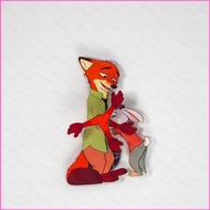 HK2 Zootopia 2 Nick Wilde Judy Hopps Movie-Themed Spinning Acrylic Refrigerator Magnet HK2