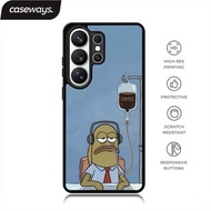 Bored fish coffee - Casing Samsung Galaxy S26 ULTRA S25 FE S24 S23 S22 A57 A56 A55 A54 A37 A36 A35 A