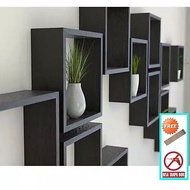 3-square wall shelf measuring (30cm, 25cm, 20cm)