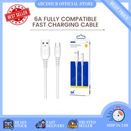 【ABCDHUB】6A Fast Charging Cable / Light / Micro / Type-C Cable For Iphone Android