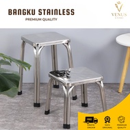 Venus Store Durable - Stainless Steel Meatball Square Chair Stacked Meatball Bench, Bar & Cafe Bench