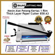Mesin Pemotong Kertas 1 rim A3 858 Kualitas Super Premium Garansi 2 Tahun ( Alat Potong Kertas / Pap