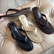 [พร้อมส่ง] WEAR.SOUL#S643-Flip flops Wedge Sandals
