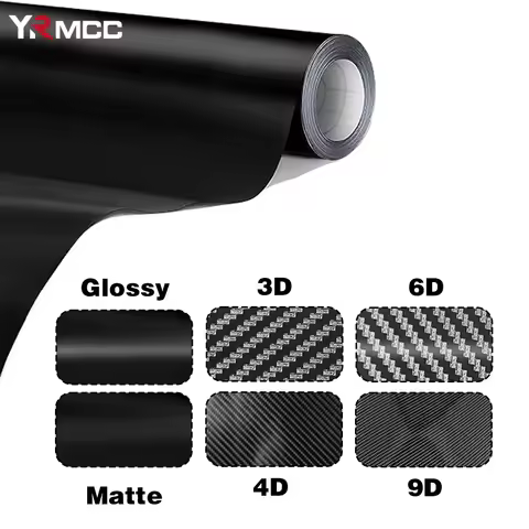 Car Stickers Carbon Fiber Vinyl Wrap Film 150*50cm 3D 4D 5D 6D Gloss Carbon Fiber Film Waterproof St