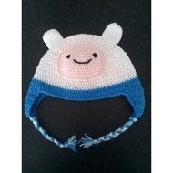 HANDMADE KNIT HAT FINN ADVENTURE TIME CAT BEANIE/KNITTED BEANIE/ KNITTED BATIK/SHINICHI HAT/ADVENTUR
