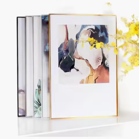 Luxury Gold Aluminum Canvas Frame for Oil Painting Decorative Stretcher Bars 40x50cm & 60x90cm Artis
