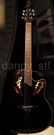 激罕收藏👍🏻Applause by Ovation AE148 AE 148 Shallow Acoustic Electric Guitar 黑色 絕版激罕早期靚聲版 Made In Korea 結