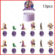 PS3 Tangled rapunzel Children birthday party decoration props cake toppers cupcake toppers SP3