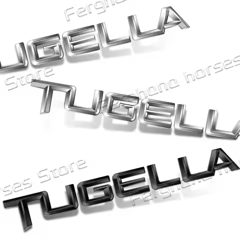 Car Decor 3D Chrome Metal Emblem Fender Side Badge Sticker For Geely Tugella Letter Logo Gx3 Panda E