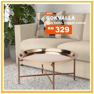 IKEA GOKVÄLLÅ Meja Dulang Warna Tembaga Hari Raya Mewah Luxury Tray Table Gold Copper Colour Suasana