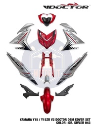 YAMAHA Y15 Y15ZR V2 SPECIAL CUSTOM COLOR BARU BODY COVER SET SILVER RED MERAH PERAK