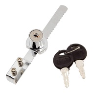 2X Display Case Lock Sliding Glass Door Ratchet Lock Security Glass Cabinet Lock with 4 Keys