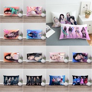 AESPA   Rectangle Pillow Case Karina &amp; Giselle &amp; Winter &amp; Ningning Side Printed Polyester Cushion Cover Home Sofa Decoration（Without Core）