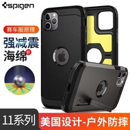 Spigen 適用于蘋果iPhone11pro手機殼11 pro硅膠11pro全包防摔保護套殼個性創意支架男潮磨砂
