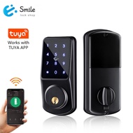 Tuya APP Electronic Door Lock WIFI Keyless Entry Door Lock With Digital App IC Card Mechanical Key Home Mortise Lock