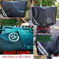 Immortal Motobag Waterproof Alloy Top Box Cover Black 45 Liter & 55 Liter (BUCKLE TYPE) WITH STICKER