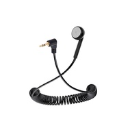 3.5mm Spring type Single Side Mono Earphone In Ear Earbud Walkman Headset For MP3 Bluetooth Audio Receiver Headset Accessories