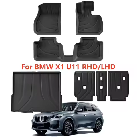 2026FF For BMW U11 X1 Ix1 2023-2025 Floor Mat Trunk Mat Luggage Mat Waterproof TPE Carpet LHD/RHD No