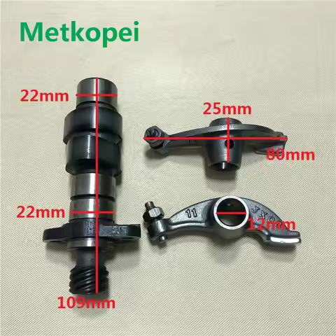 Motorcycle GS125 GN125 GZ125 DR125 engine camshaft cam shaft and rocker arm for Suzuki 125cc GN DR 1