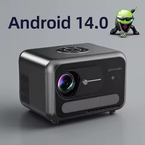 CAIWEI A6G Android 14 UHD 4K Projector 1080P Google Certified Smart TV WiFi 6 Auto Focus Home Cinema