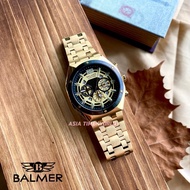 [Original] Balmer 8163G TT-2 Chronograph Sapphire Men's Watch with Black Gold Dial Gold Stainless Steel