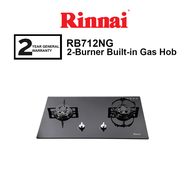 Rinnai RB712NG 2 Burner Glass Hob Dapur Gas
