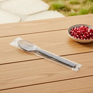 sun 20Pcs Individually Wrapped Disposable Plastic Fork Spoon Utensils for Takeaway Family Gathering 