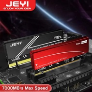 Penyesuai JEYI M.2 NVME ke PCIE 4.0 X16, Kad Pengembangan PCIe X16 Gen4 dengan Sarung Penyejuk Alumi