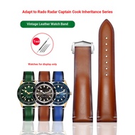 Replacement Strap Genuine Leather Watch Strap Suitable for Rado Radar Cook Green Captain Inheritance