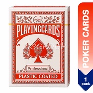 Poker Playing Cards Plastic-Coated 4 Jokers Standard Deck, 1s